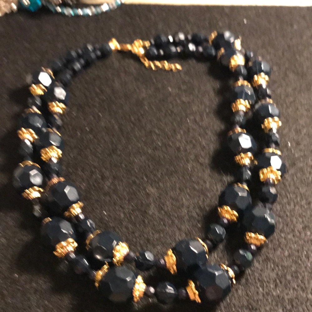 Double strand costume necklace